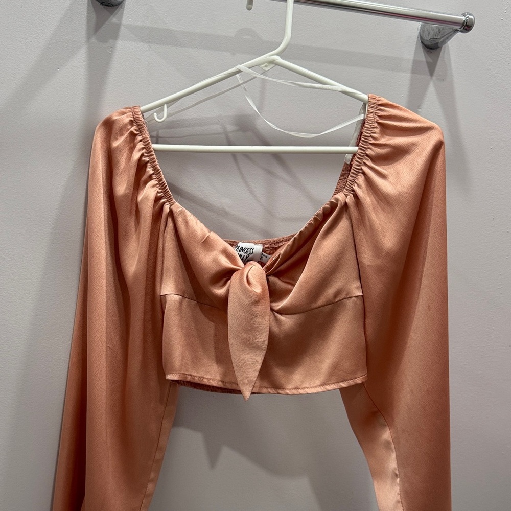 Pink Satin Top